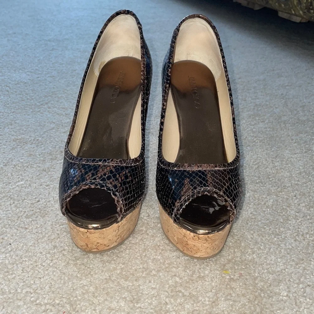 Jimmy Choo Snakeskin Wedge pump - Picture 1 of 6